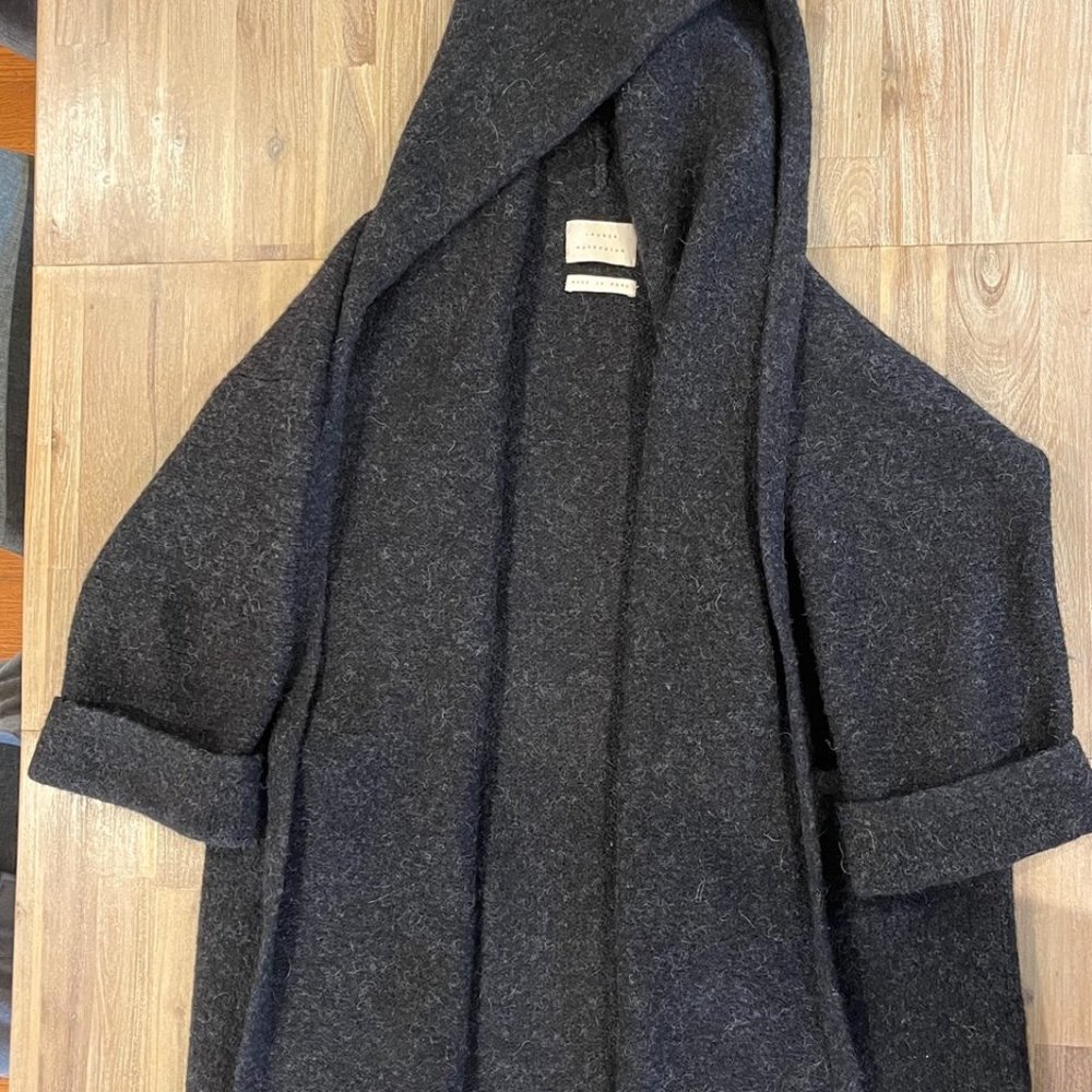 Lauren Manoogian Capote Coat, black melange